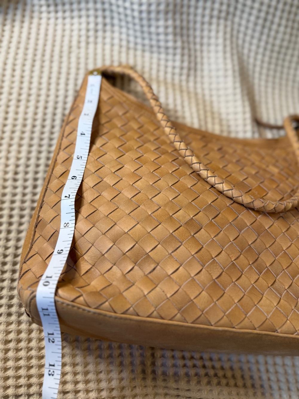 Bembien Marni Handwoven Leather Shoulder Bag Caramel - Picture 14 of 14